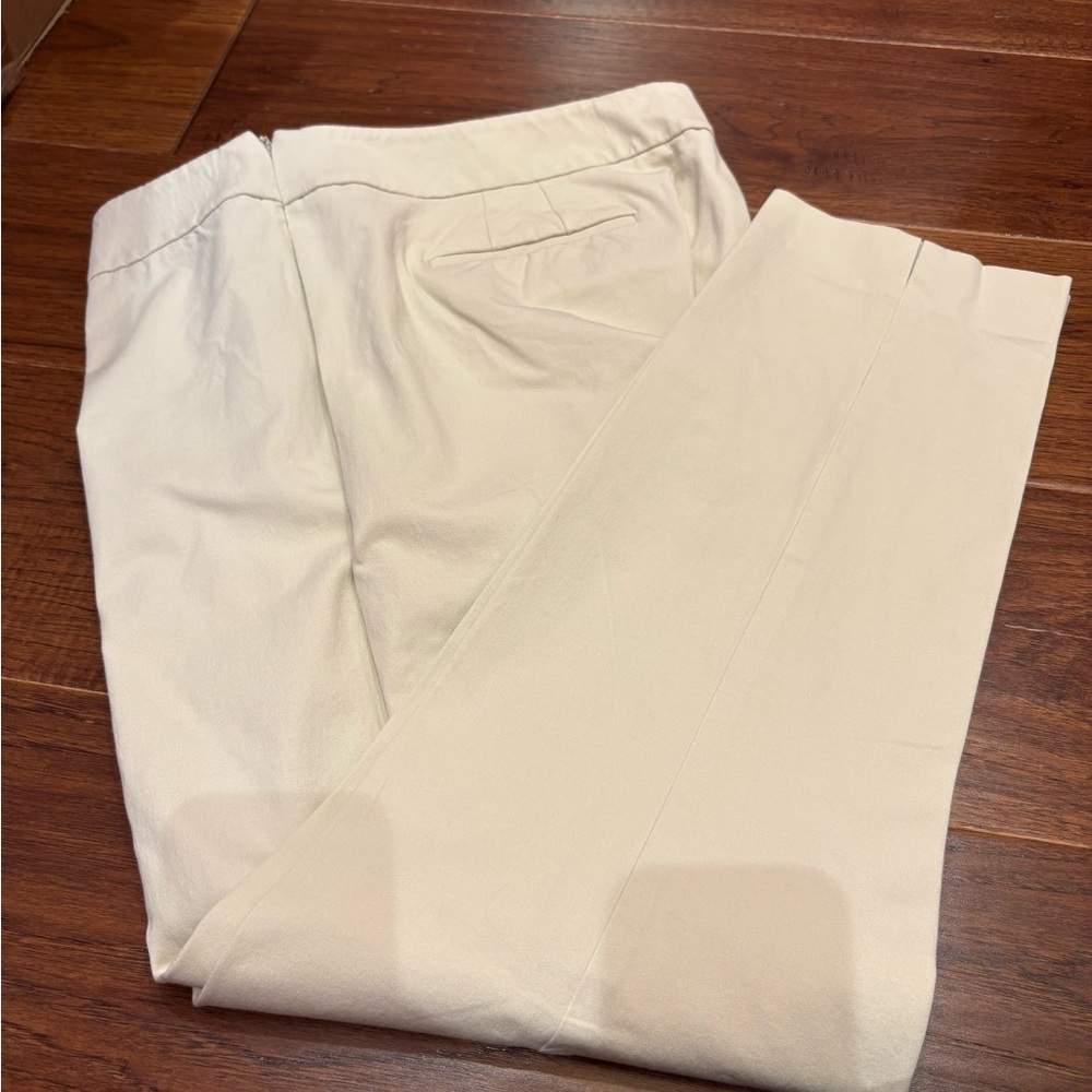 Talbots Light Beige Ankle Pants